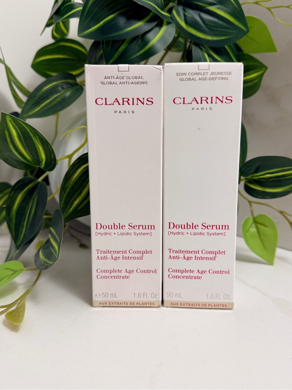 2x Clarins Double Serum Complete Age Control Concentrate - New in Box